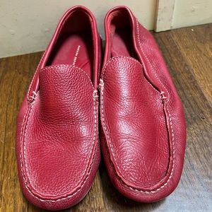 Banana Republic driving moccasins in red leather.